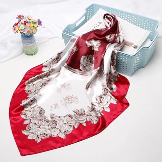 Khăn choàng lụa vuông hot trend size 90x90cm