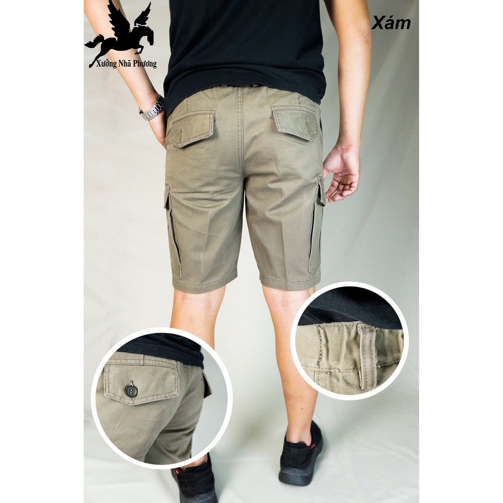 Quần short kaki nam túi hộp may kiểu nhật vải kaki siêu bềnh vải mịm thoáng mát quần đùi đẹp size 47-73kg | BigBuy360 - bigbuy360.vn