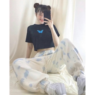 Quần jogger ombre loang màu swag