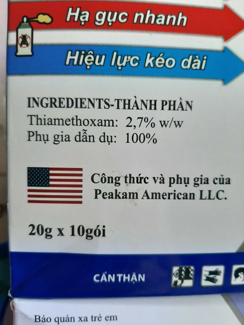 Thuốc diệt ruồi cao cấp của Mỹ KIXAM 2.7WP hũ 400g