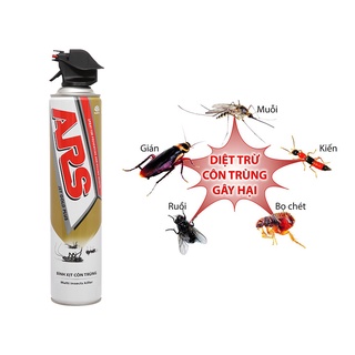 Bình xịt muỗi diệt côn trùng kiến gián hiệu ars jet gold 600ml - chính hãng thái lan