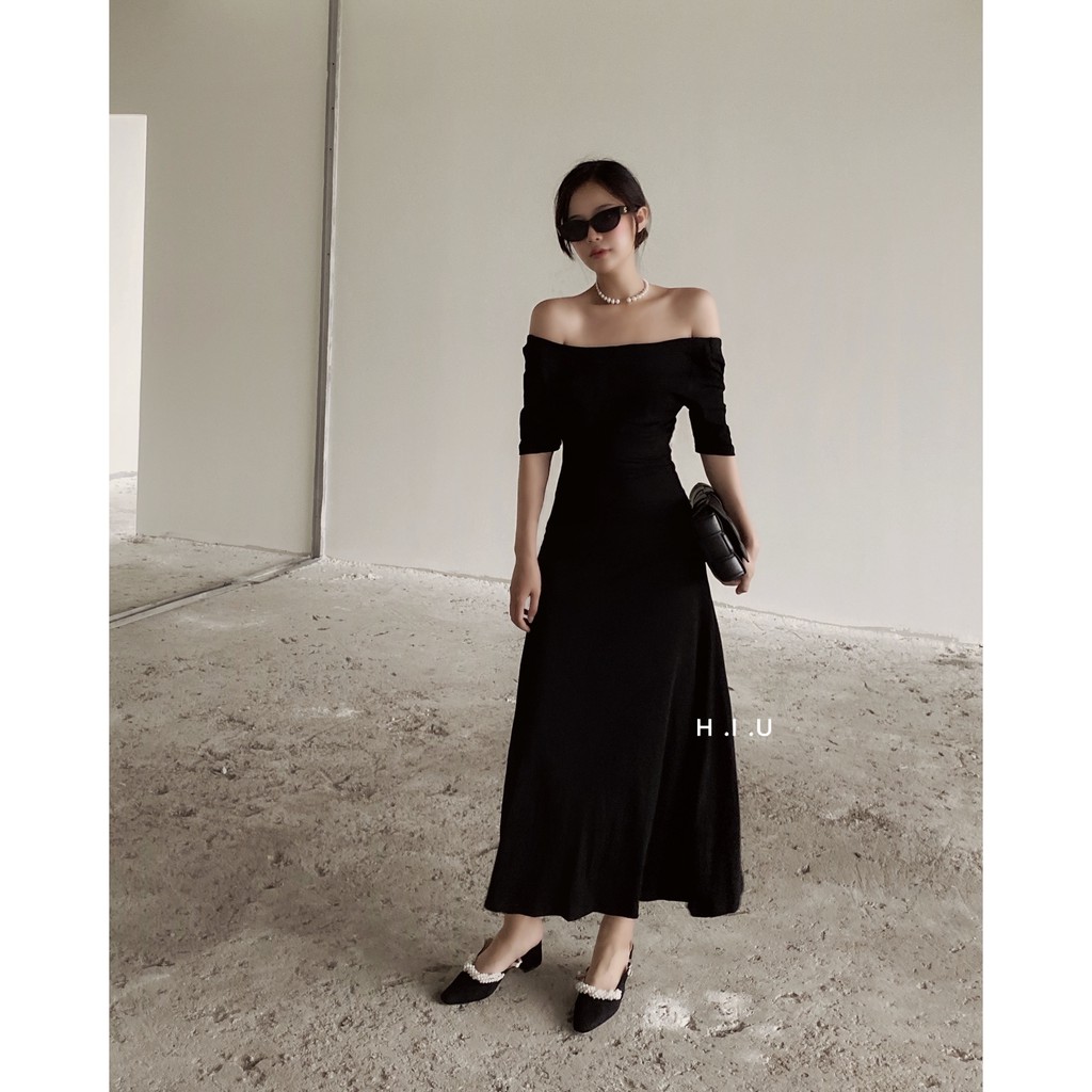 Váy dáng dài H.I.U ROOM mặc 2 kiểu ,vải thun dày dặn , dãn 2 chiều, khoét lưng sexy. Knit dress H.I.U design 2021 | BigBuy360 - bigbuy360.vn