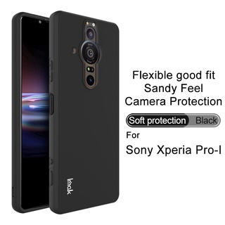 Ốp điện thoại mềm TPU Sony Xperia Pro-I Màu tinh khiết đơn giản Siêu mỏng Bảo vệ toàn diện Vỏ điện thoại chống sốc chống trượt