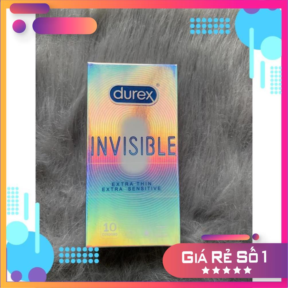 Bao cao su Durex invisible ᴇxᴛʀᴀ ᴛʜɪɴ ᴇxᴛʀᴀ sᴇɴsɪᴛɪᴠᴇ - Siêu mỏng
