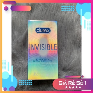 Bao cao su durex invisible ᴇxᴛʀᴀ ᴛʜɪɴ ᴇxᴛʀᴀ sᴇɴsɪᴛɪᴠᴇ - siêu mỏng
