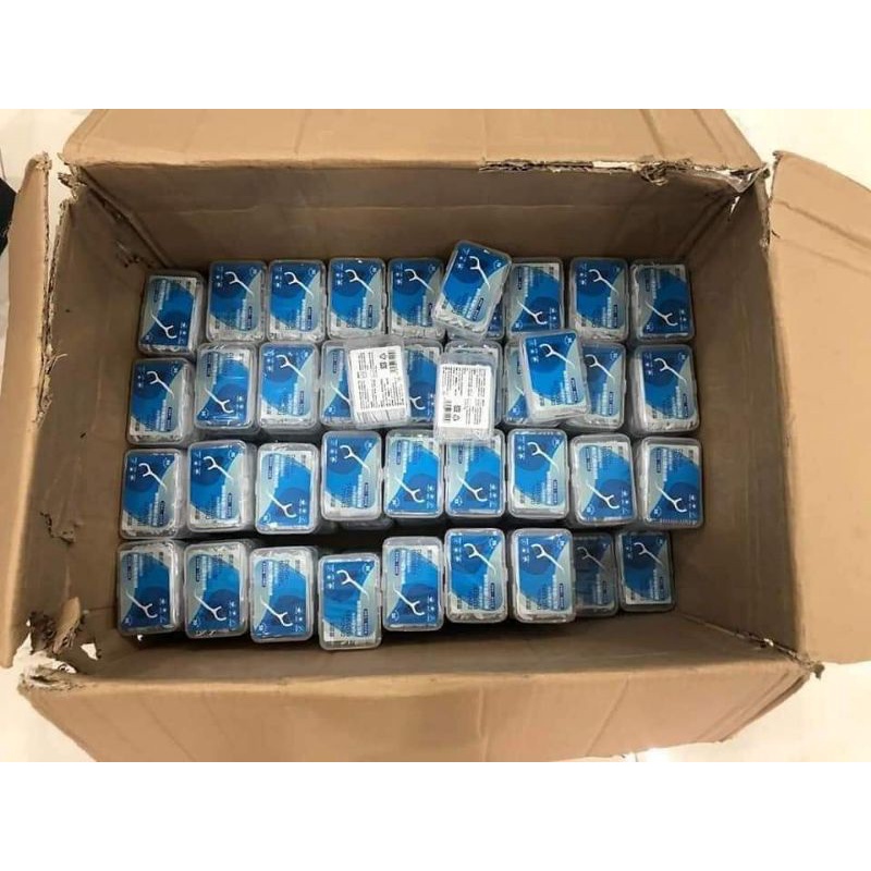 hộp 50 chỉ nha khoa , sạch răng miệng an toàn cho lợi