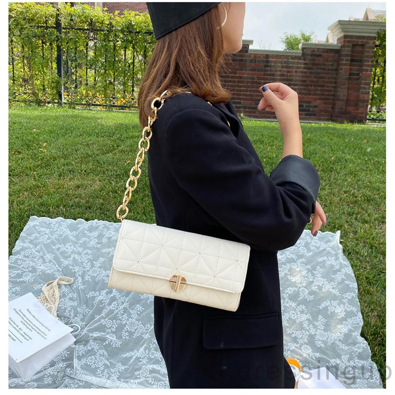 Túi Xách Có Khóa Kim Loại Thiết Kế Sang Trọng Cho Nữ