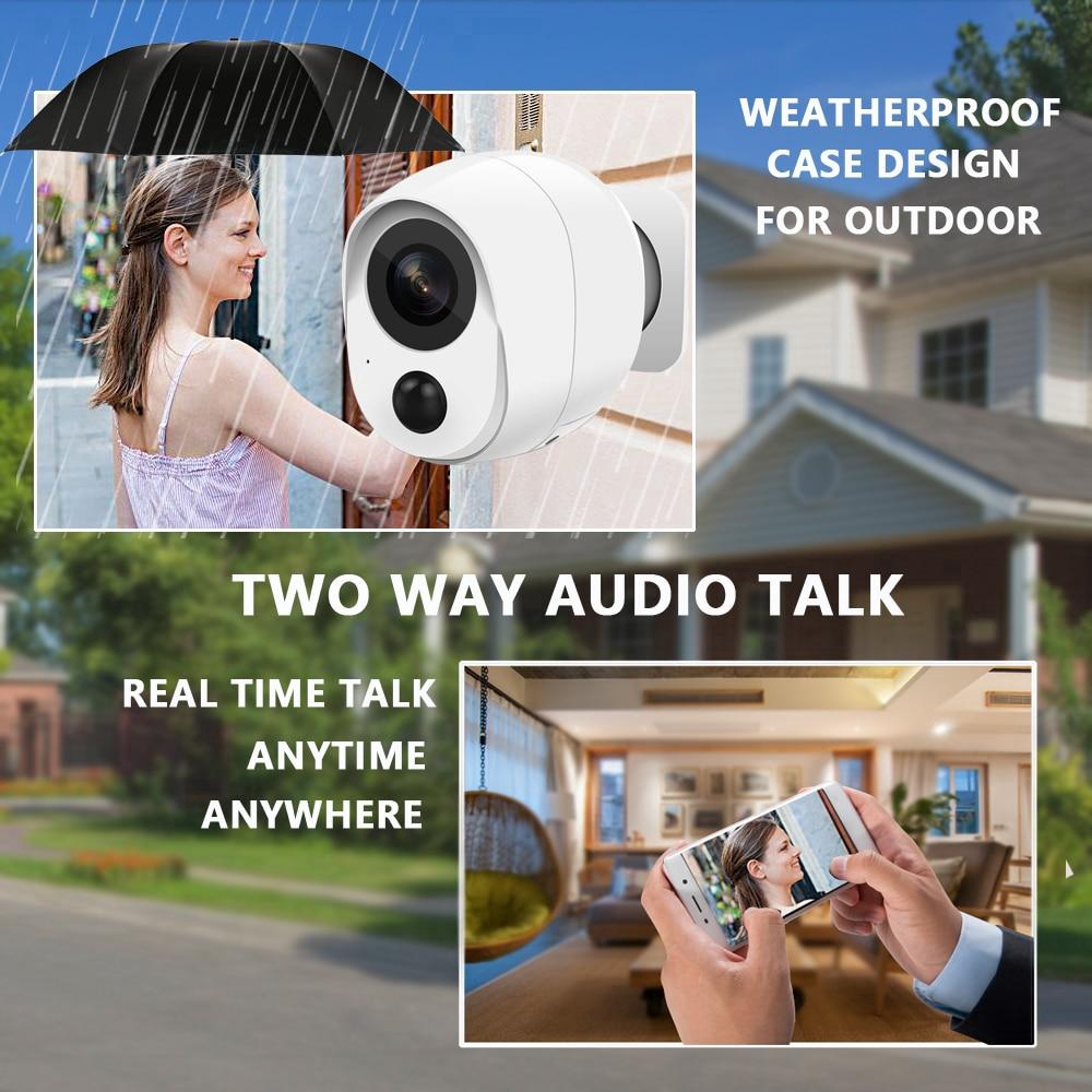 EVKVO - Free Battery Included - ICSEE APP 3MP WIFI CCTV Camera Outdoor Wireless IP Camera Home Security Surveillance Camera