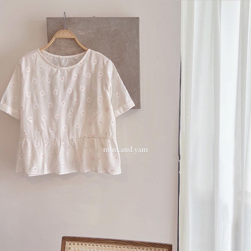 Áo babydoll hoa cúc