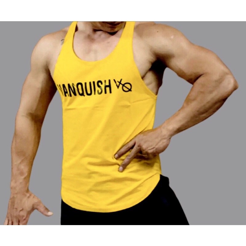 [sale sốc] Áo ba lỗ gym nam VANQUISH cotton 100% cực chất