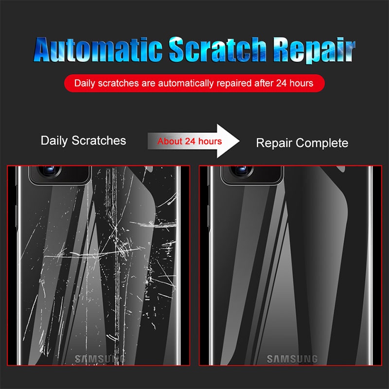 Miếng dán hydrogel mềm bảo vệ mặt trước và sau cho Samsung Note 9 10 20 Ultra S10 S20 S21 Plus Ultra S20 FE