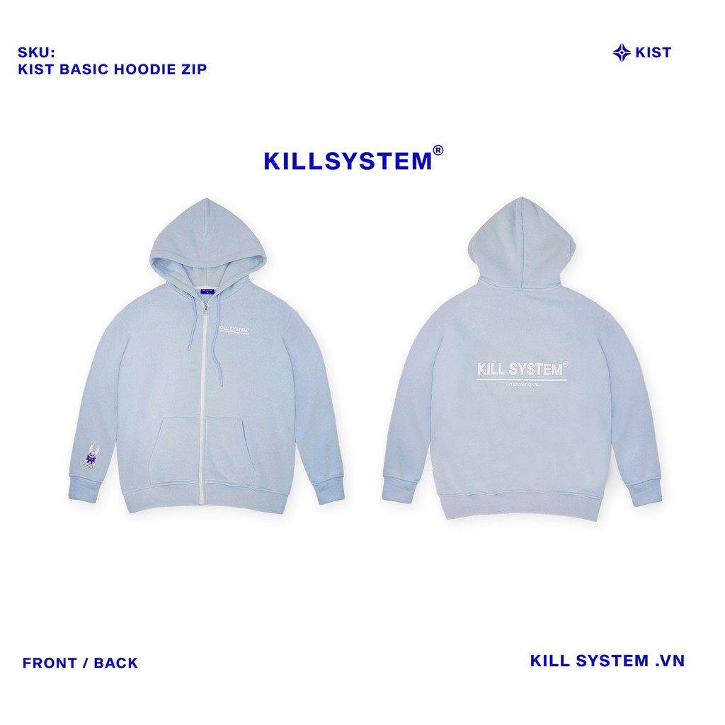 [Mã FAGREEN1505 giảm tới 30K đơn 99K] [KILL SYSTEM] ÁO KHOÁC HOODIE ZIP NHIỀU MÀU | BigBuy360 - bigbuy360.vn