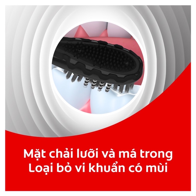 Bộ 2 Đầu Thay Bàn Chải Điện Colgate Sonic 360 Charcoal - Trắng