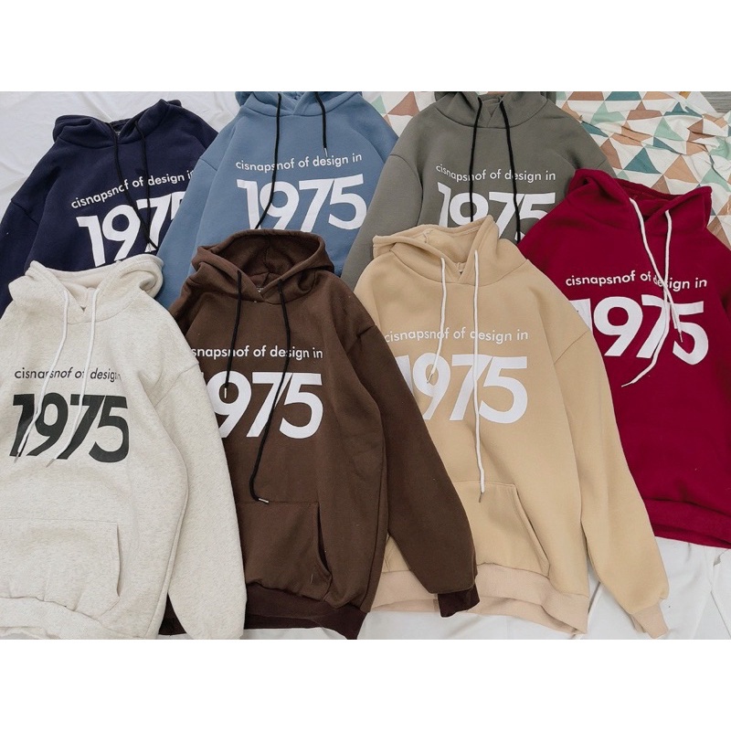 Áo hoodie nỉ bông số 1975 | BigBuy360 - bigbuy360.vn