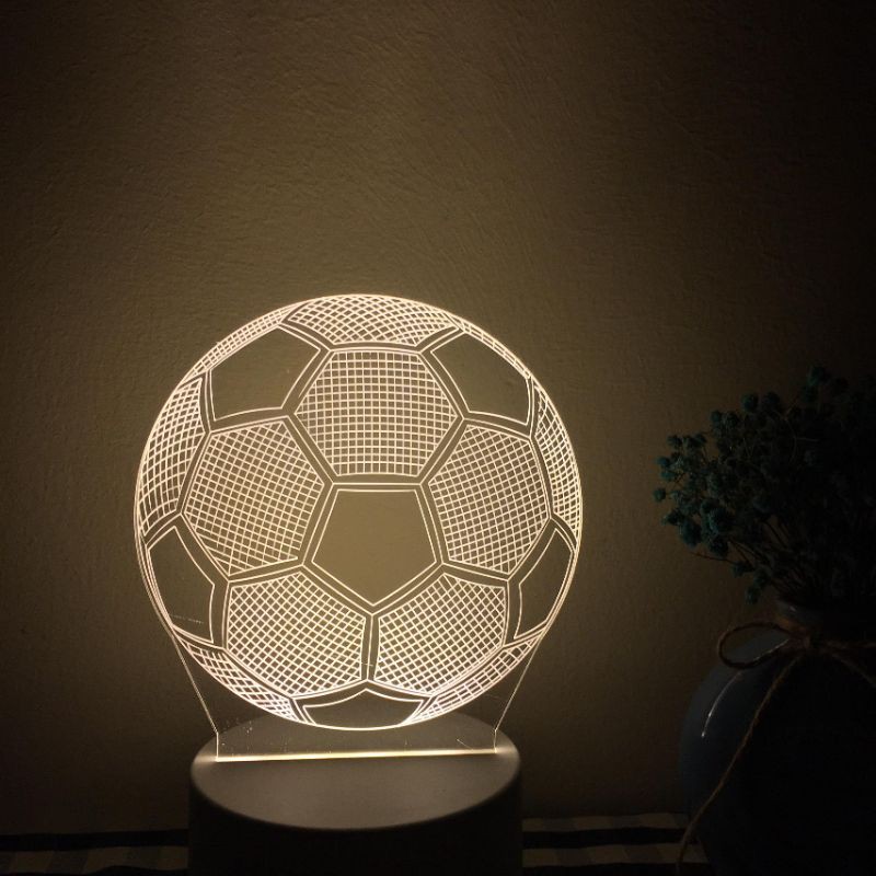 Đèn led hình quả bóng đẹp độc lạ - Đèn ngủ, đèn trang trí 3d sáng tạo - Quà tặng cho fan bóng đá cực ý nghĩa
