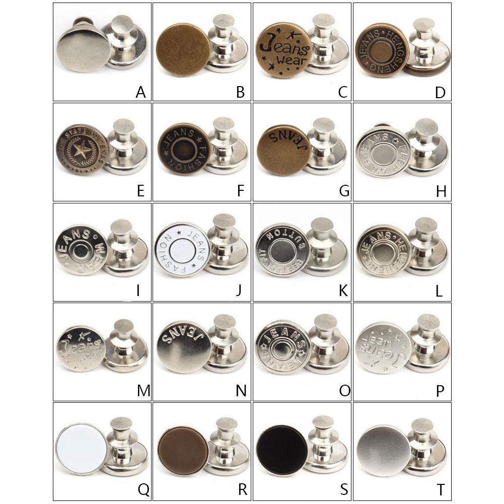 1 Nút Quần Jean Bằng Kim Loại Có Thể Thu Gọn DIY K4J4