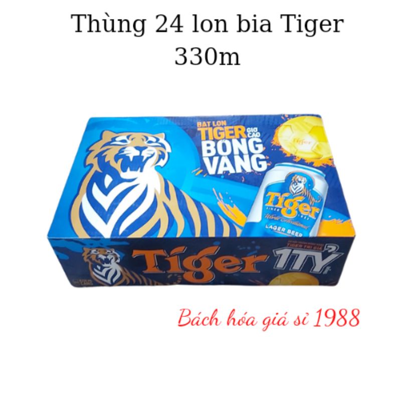 NOW SHIP Thùng 24 lon bia Tiger 330ml