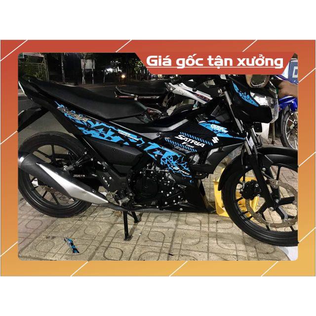 (FREE SHIP) Tem xe Satria Fi tem 3 lớp ko bay màu bong tróc