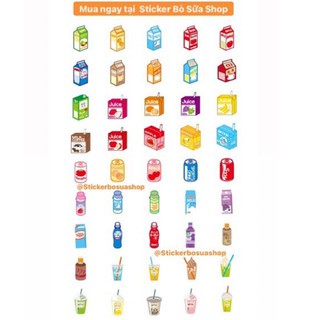 Set 45 hình dán trang trí sổ lưu niệm độc đáo