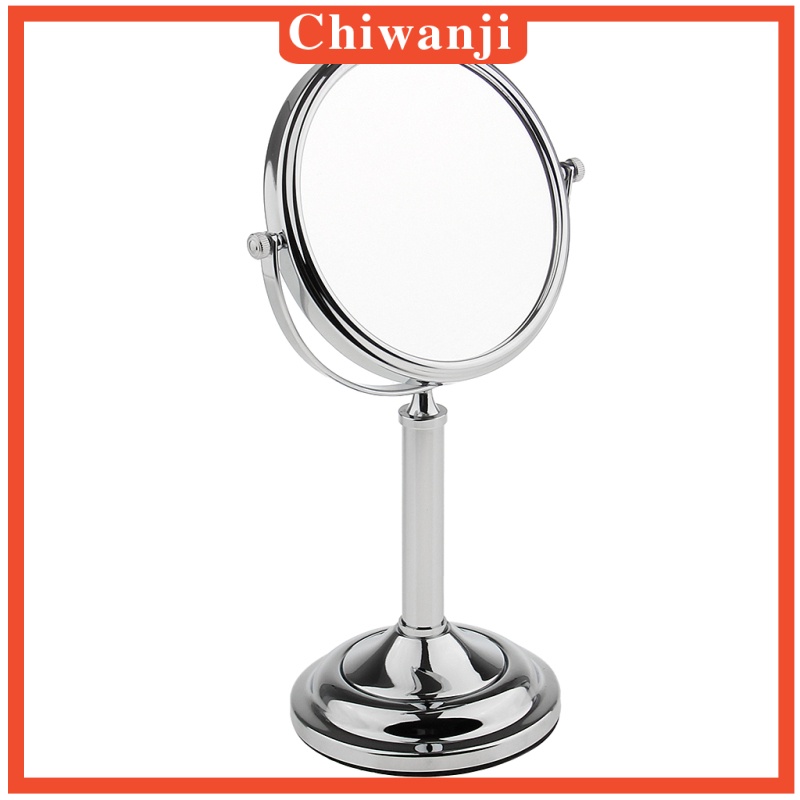 [CHIWANJI] 2xFree Standing Vanity Dual Side Bathroom Make Up Mirror 3x Magnification