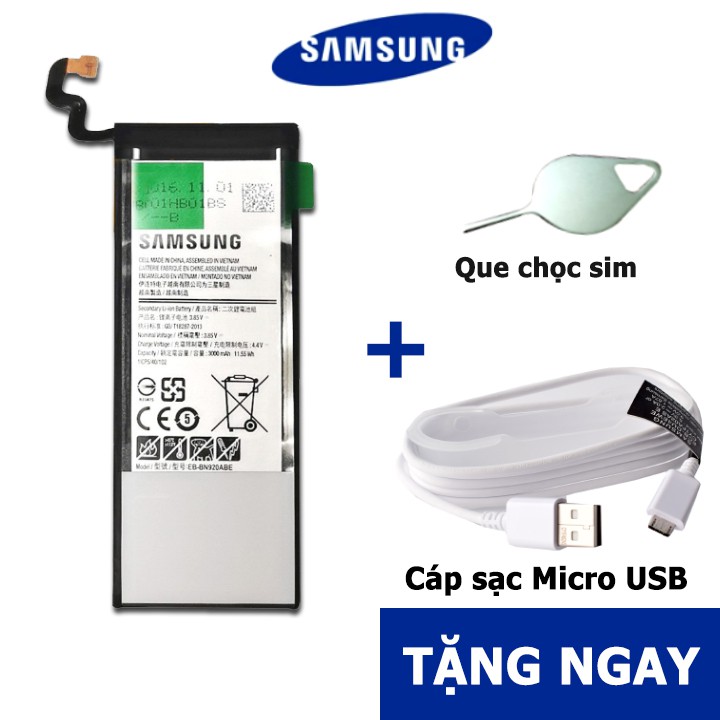 Pin, Phụ kiện Samsung Galaxy Note 5/N920 - Bảo hành 3 tháng - Hoàn tiền 100% nếu không hài lòng