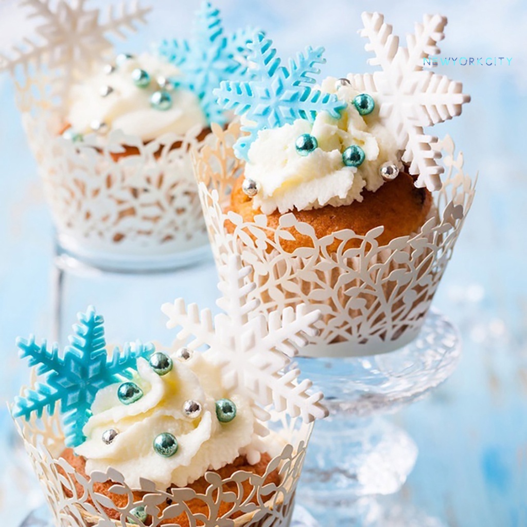 Khuôn Làm Bánh Quy / Sô Cô La Hình Hoa Tuyết Giáng Sinh Bằng Thép Không Gỉ