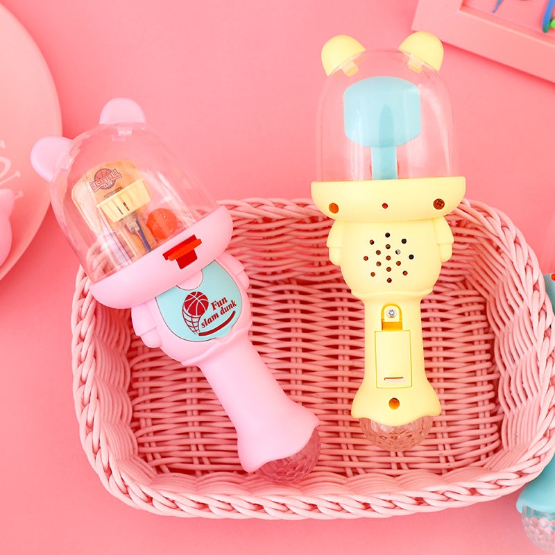 ☫◈✸Máy bắn súng đồ chơi trẻ em cậu bé ngón tay bóng rổ rung với cùng âm thanh và ánh sáng mini vui nhộn Máy bóng rổ cầm