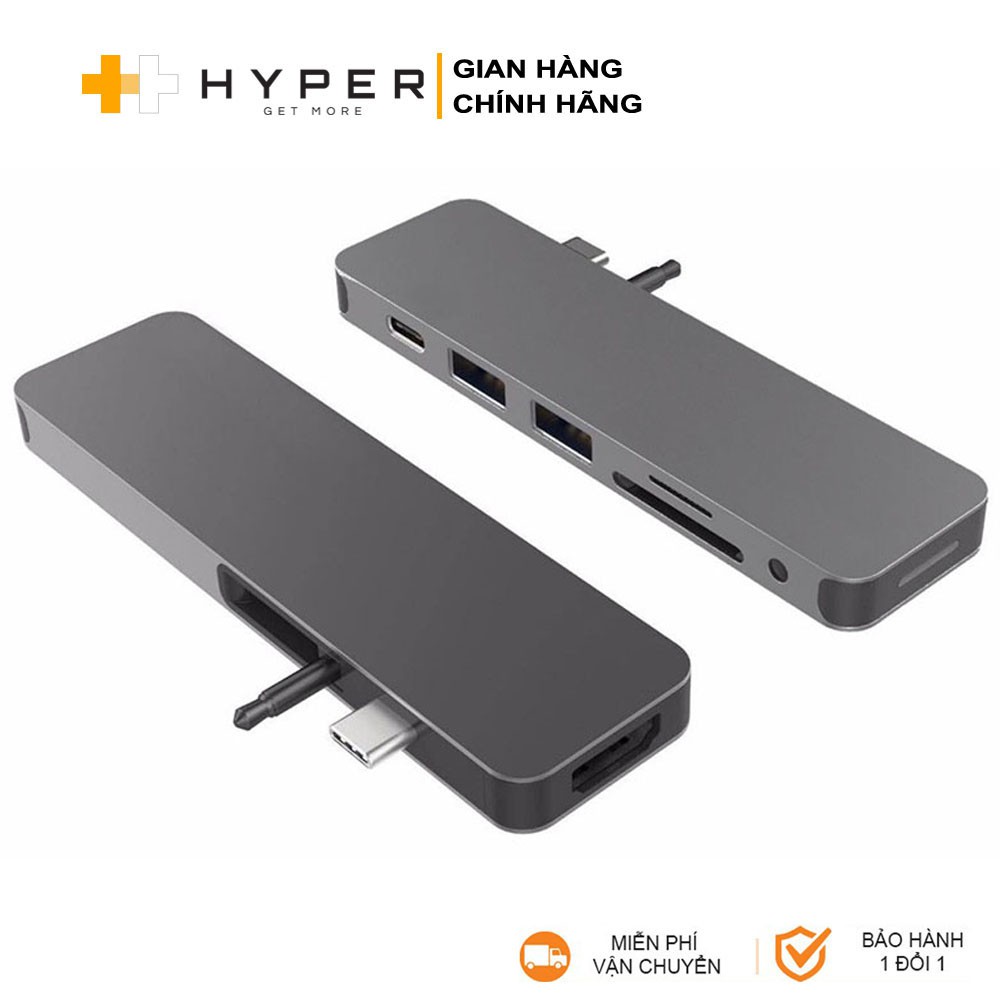 Cổng chuyển HyperDrive 7-in-1 Solo USB-C Hub cho Macbook, PC & Devices - GN21D