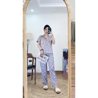 Bộ lụa Vic phối viền VNXK siêu đẹp