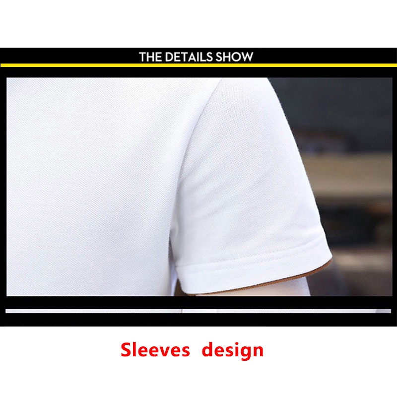 Áo thun polo tay ngắn bằng cotton 100% sành điệu cho nam