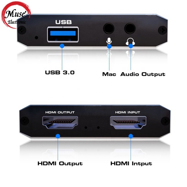 ready stock Video  Capture  Card Real-time Streaming 1080p 4k Usb 3.0 Hdmi-compatible Connector