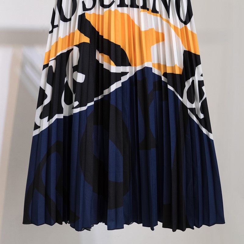 Chân Váy Midi Chữ A Xếp Ly Lưng Thun Co Giãn In Họa Tiết Hoạt Hình Thời Trang Cho Nữ 2022