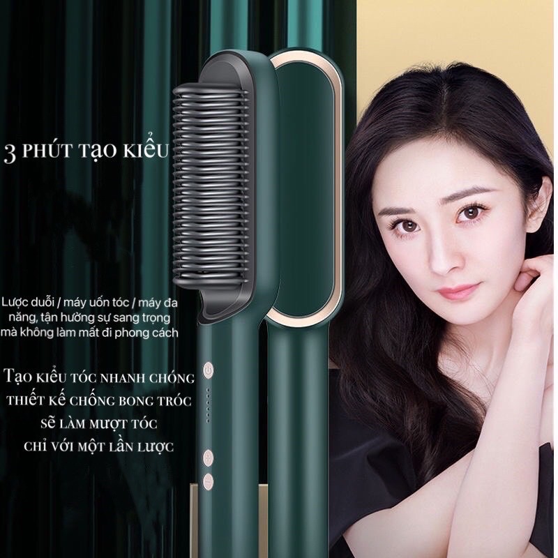 { RẺ VÔ ĐỊCH } LƯỢC ĐIỆN CHẢI THẲNG TÓC - MÁY UỐN TÓC SIÊU TỐC CÔNG NGHỆ MỚI