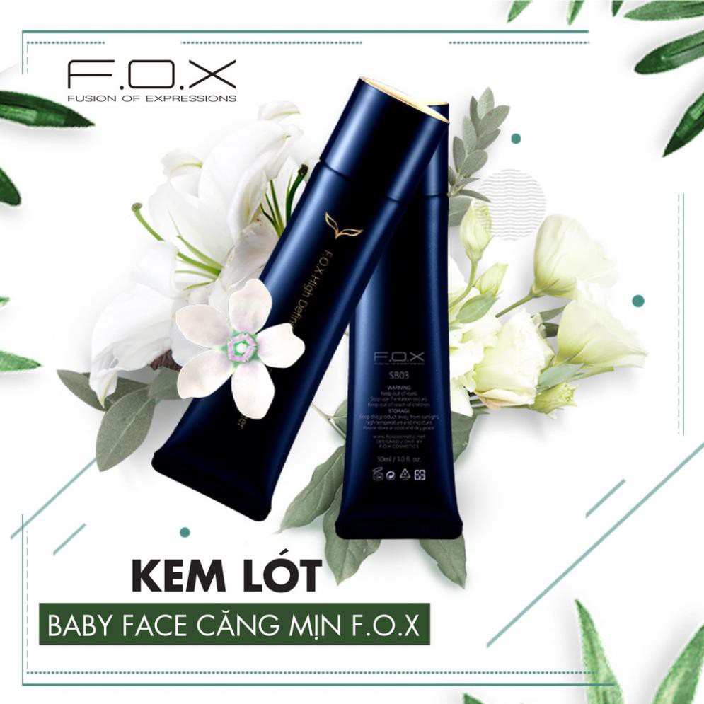 [CHÍNH HÃNG - SIÊU GIẢM GIÁ]  Kem Lót Baby Face Căng Mịn, Trắng Sáng Tức Thì FOX Makeup Primer│3 in 1 Solution 35ml