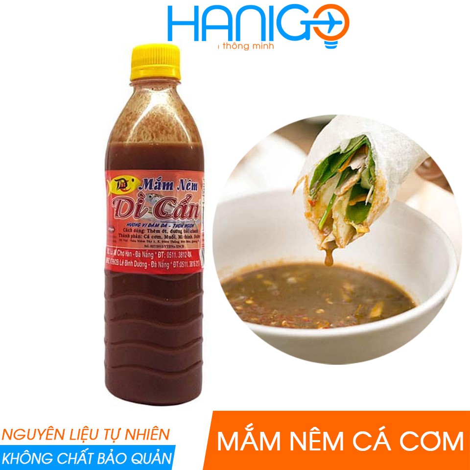 Mắm Nêm Cá Cơm Đà Nẵng hiệu Dì Cẩn, chấm bánh tráng cuốn thịt heo- Đặc sản Đà Nẵng Ngon HANIGO FOOD