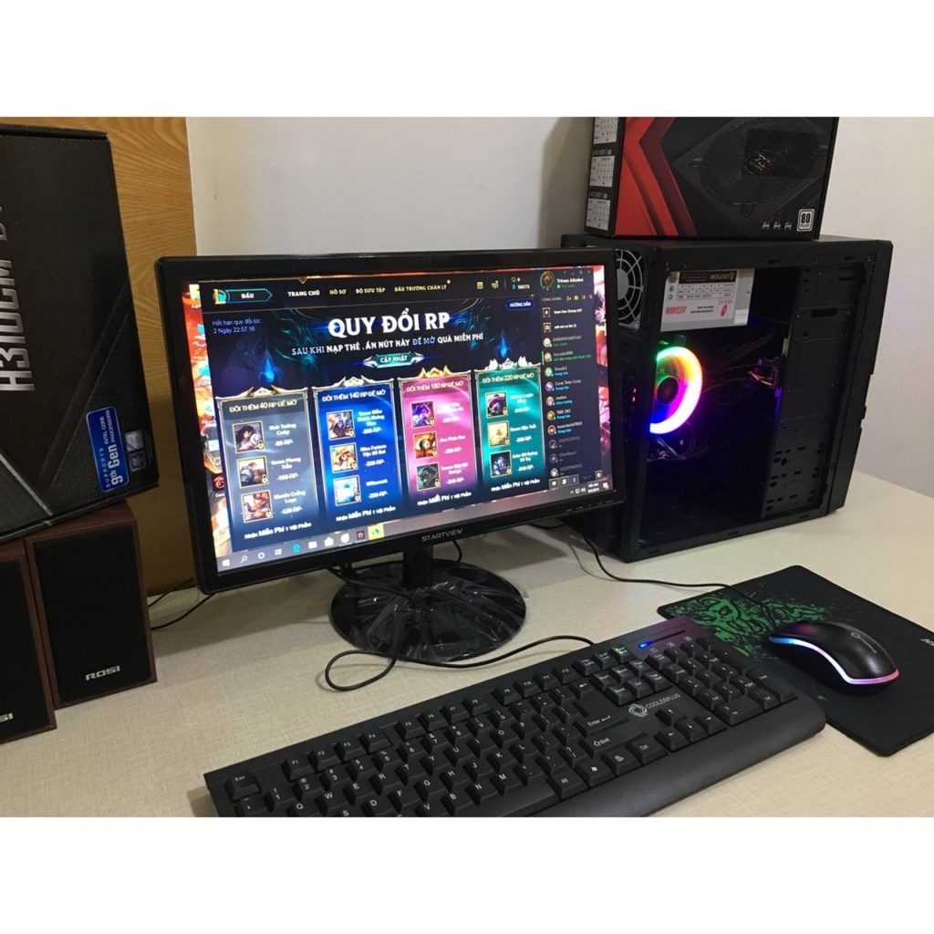 Bộ Pc core i5 Siêu nhanh chơi game Liên Minh,FIFA, Đột Kích ,Free Fire ,PUPG Mobile, GTA ,Pc gaming full bộ