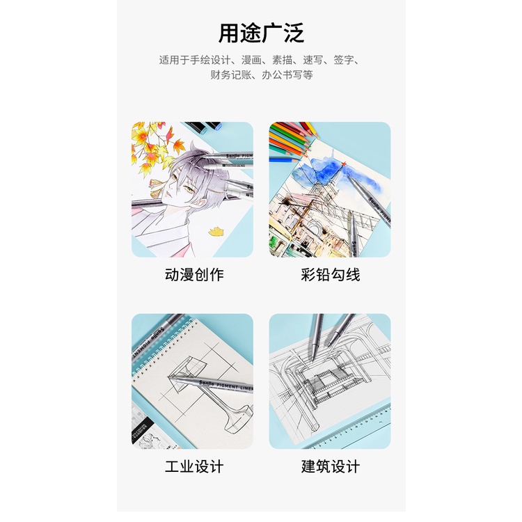 Bút kim vẽ tranh nhiều cỡ đầu ngòi