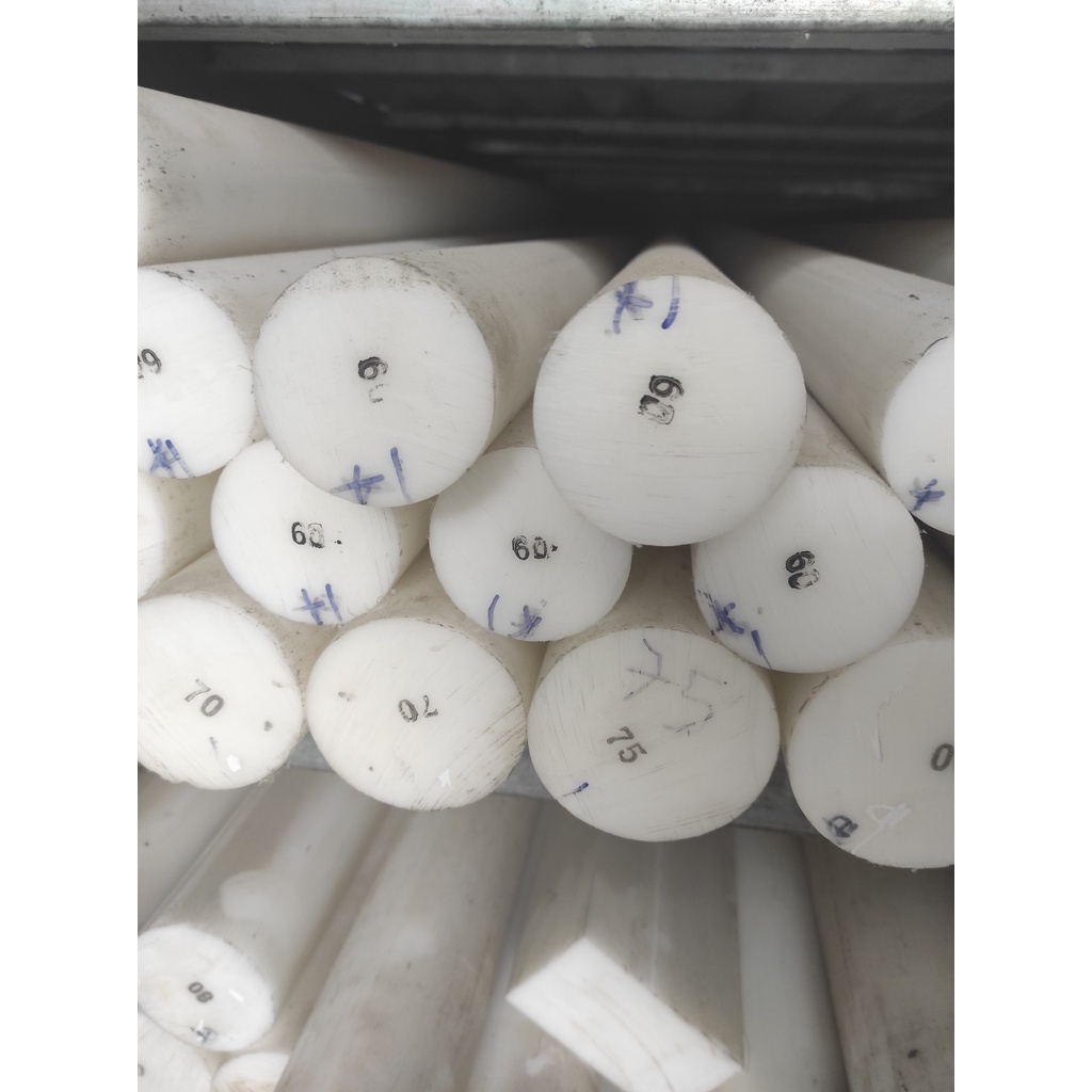 Thanh nhựa POM Hàn Quốc phi tròn đặc đường kính D70x500mm để gia công cơ khí