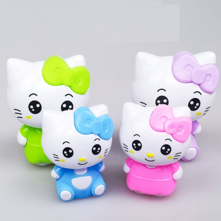 Túi 4 mèo kitty trang trí bánh sinh nhật, phụ kiện trang trí bánh, topper cake