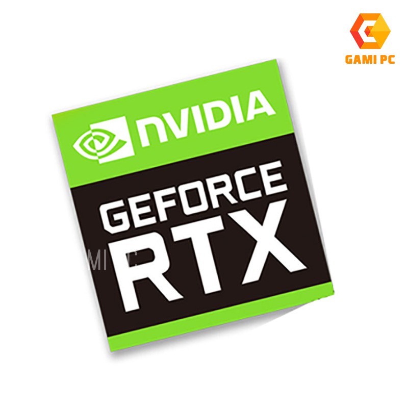 Sticker card màn hình - miếng dán hình dán NVIDIA GEFORCE GTX/RTX G-SYNC trang trí PC, Laptop 1020ST