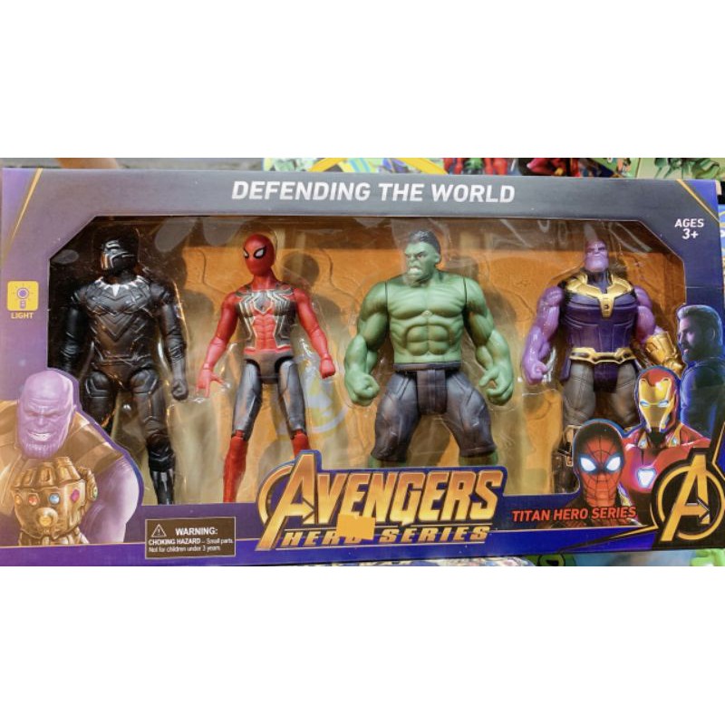 Bộ 4 siêu anh hùng Avengers 15cm