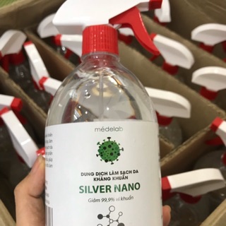 Combo 10 chai xịt kháng khuẩn nano bạc 600ml - Sở Y Tế Cấp Phép