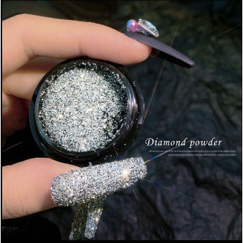 Hũ đá rắc nail kim cương Yapas 9gram , nhũ rắc nail diamond tinh thể lấp lánh chất liệu đá crytal trang trí móng tay