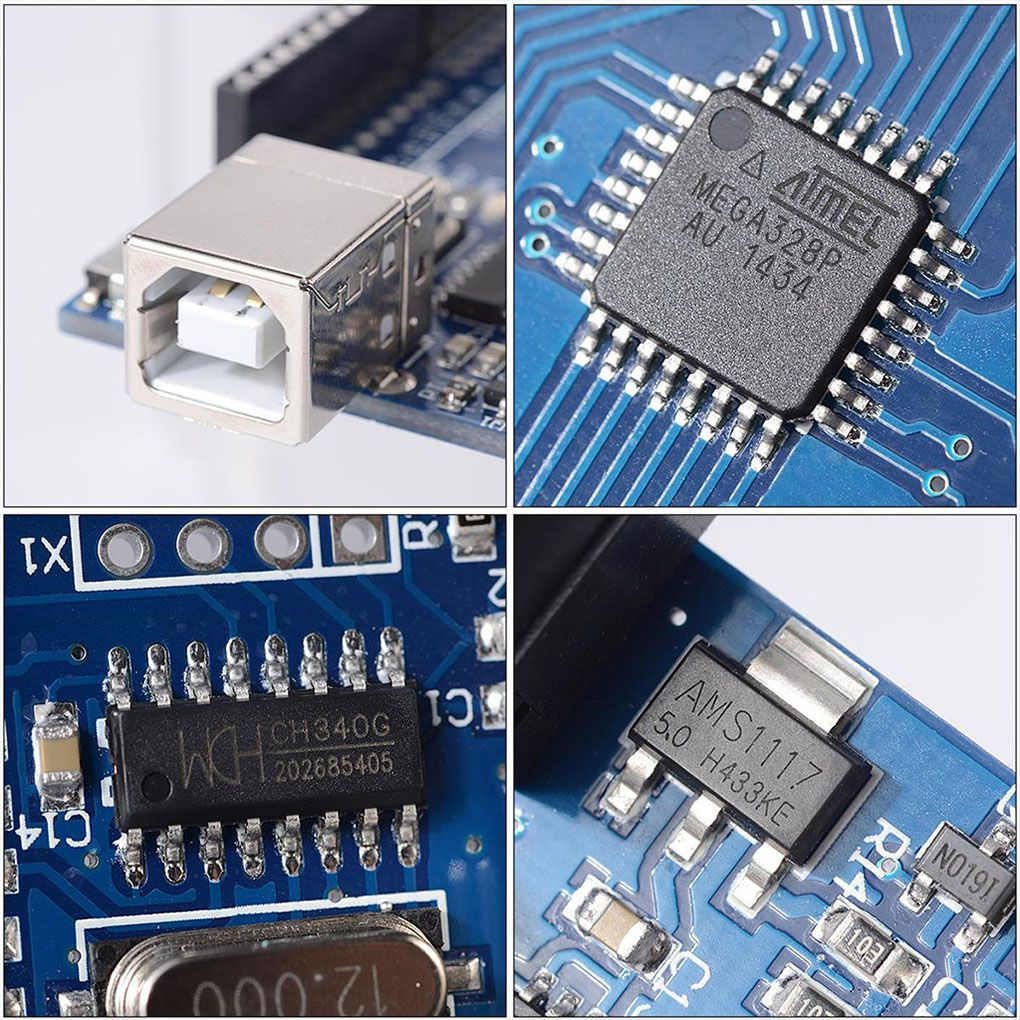 Bảng Mạch Phát Triển Uno R3 Atmega328P Ch340 Usb Tương Thích Arduino Uno R3 Arduino Kitchenool01