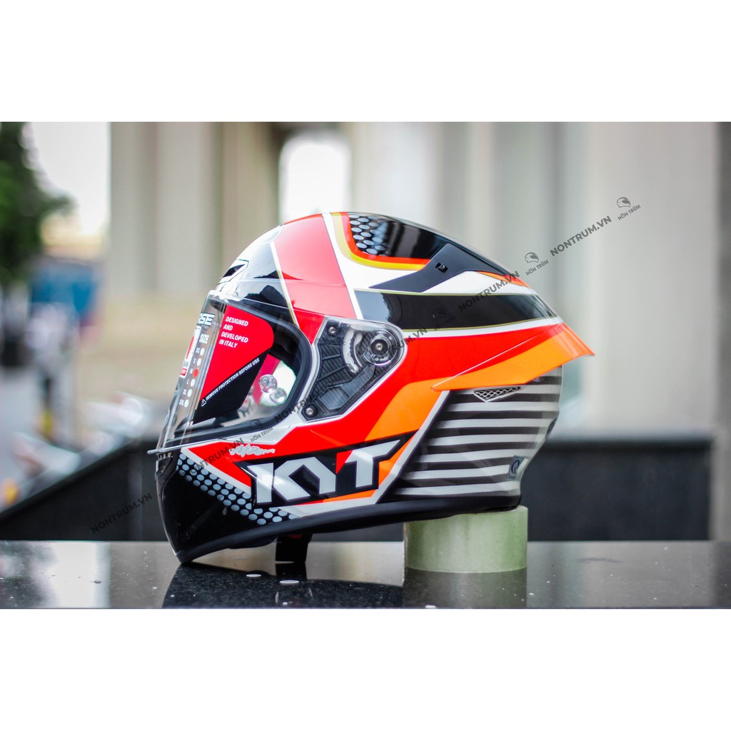 Nón bảo hiểm fullface KYT TT Course size M L XL chính hãng tem Pirro Replica