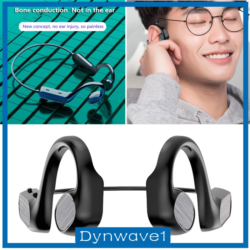 [DYNWAVE1]Bone Conduction Bluetooth Wireless Headphones Sport Running Earphones Waterproof