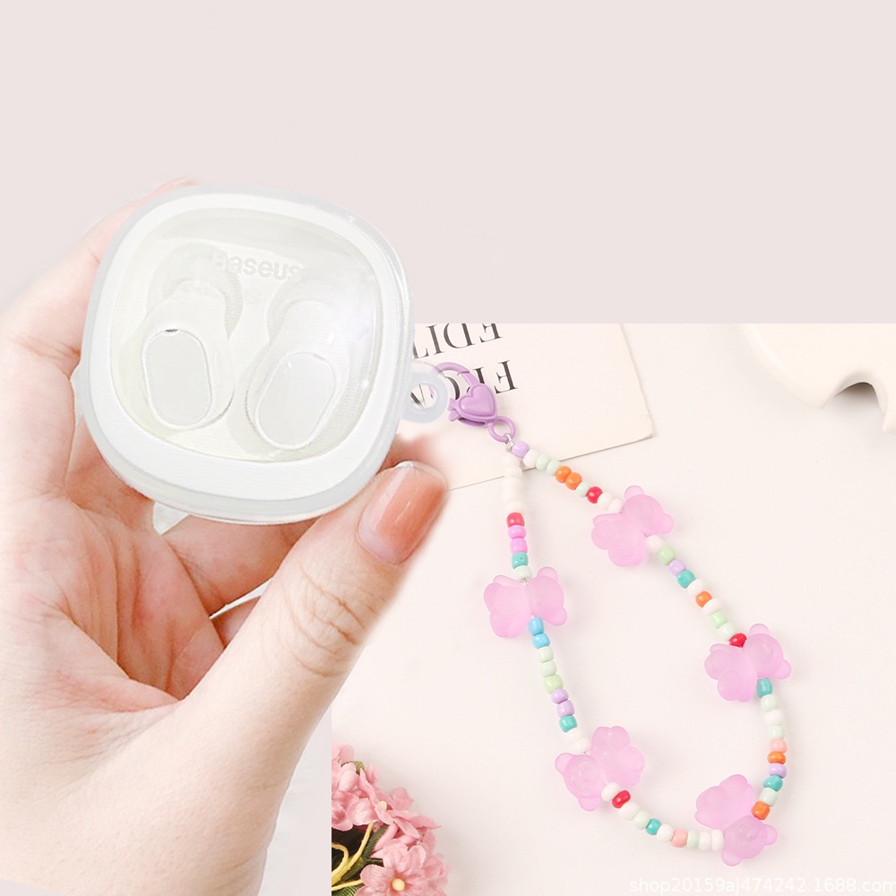 Ốp Điện Thoại TPU Silicon Màu Trong Suốt Có Dây Đeo baseus WM01 / wm02 Cho baseus wm02