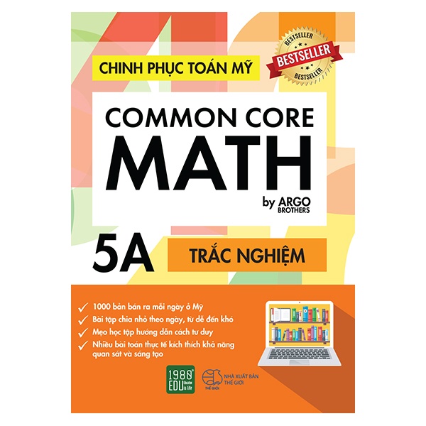Sách - Chinh Phục Toán Mỹ - Common Core Math (Tập 5A) (Argo Brothers- 1980)