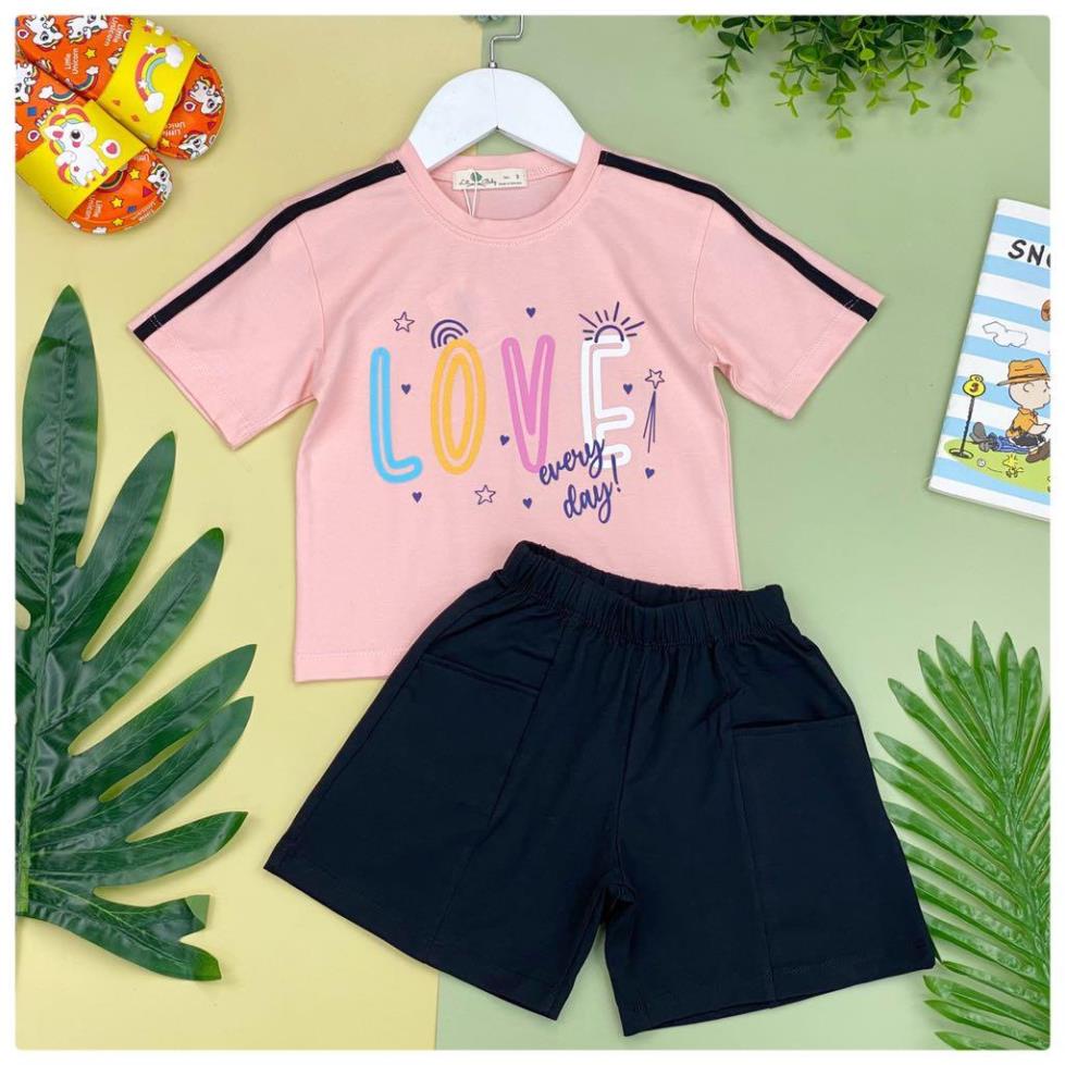 🚨🚨 GIÁ TỐT 👦🏻 Đồ bộ cao cấp cotton Love chạy sọc 10/16  .