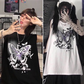 [SIÊU NGẦU] Áo thun tanktop bướm unisex phom to (Sỉ từ 5sp bất kì)